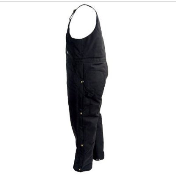 Carhartt R33 Duck Insulated Bib Overalls Blk 40x34 USA Made Quilted Arctic Lined - Picture 8 of 8